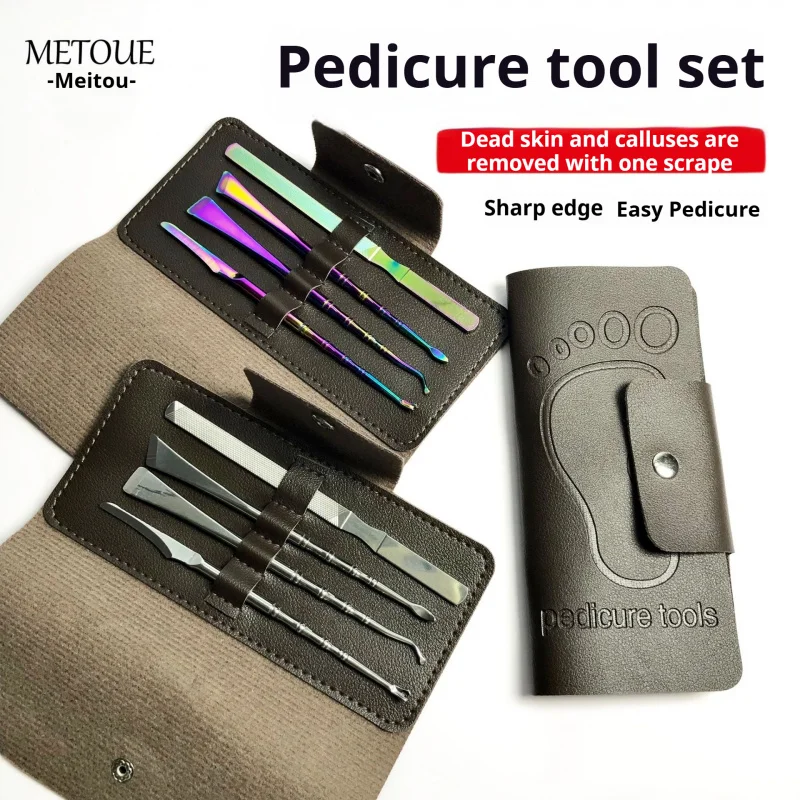 مجموعة باديكير عالية الجودة - مزيل مسامير القدم والجلد الميت للكعب، العناية بالقدم الناعمة، سبا منزلي أساسي #1