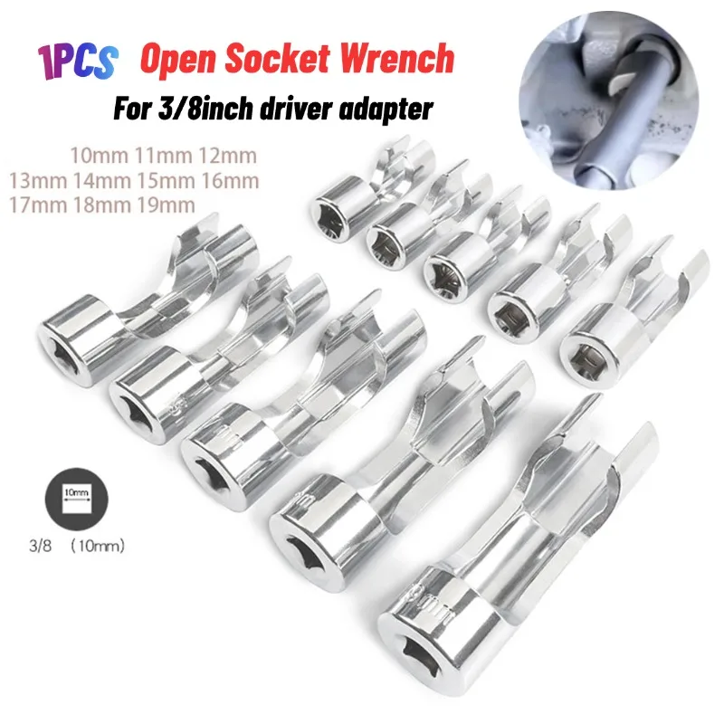 

10-19mm 3/8inch Diesel Injector Fuel Line Socket Wrench Set Union Nut Socket Wrench Set Union Nut Socket Open Sockets Wrenches