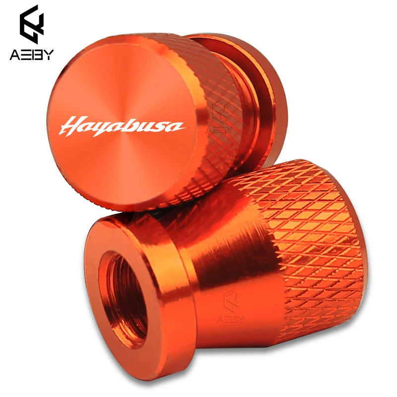 2 قطعة دراجة نارية سبائك الألومنيوم الإطارات عجلة أجزاء صمام الجذعية قبعات غطاء لسوزوكي GSX1300R GSX 1300R هايابوسا اكسسوارات خاصة #3