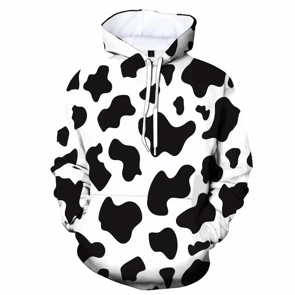 

Interesting Cow Breeding 3d Printed Men's Children's Top Farm Animal Creativity Street Spring And Autumn Hooded Sweatshirt