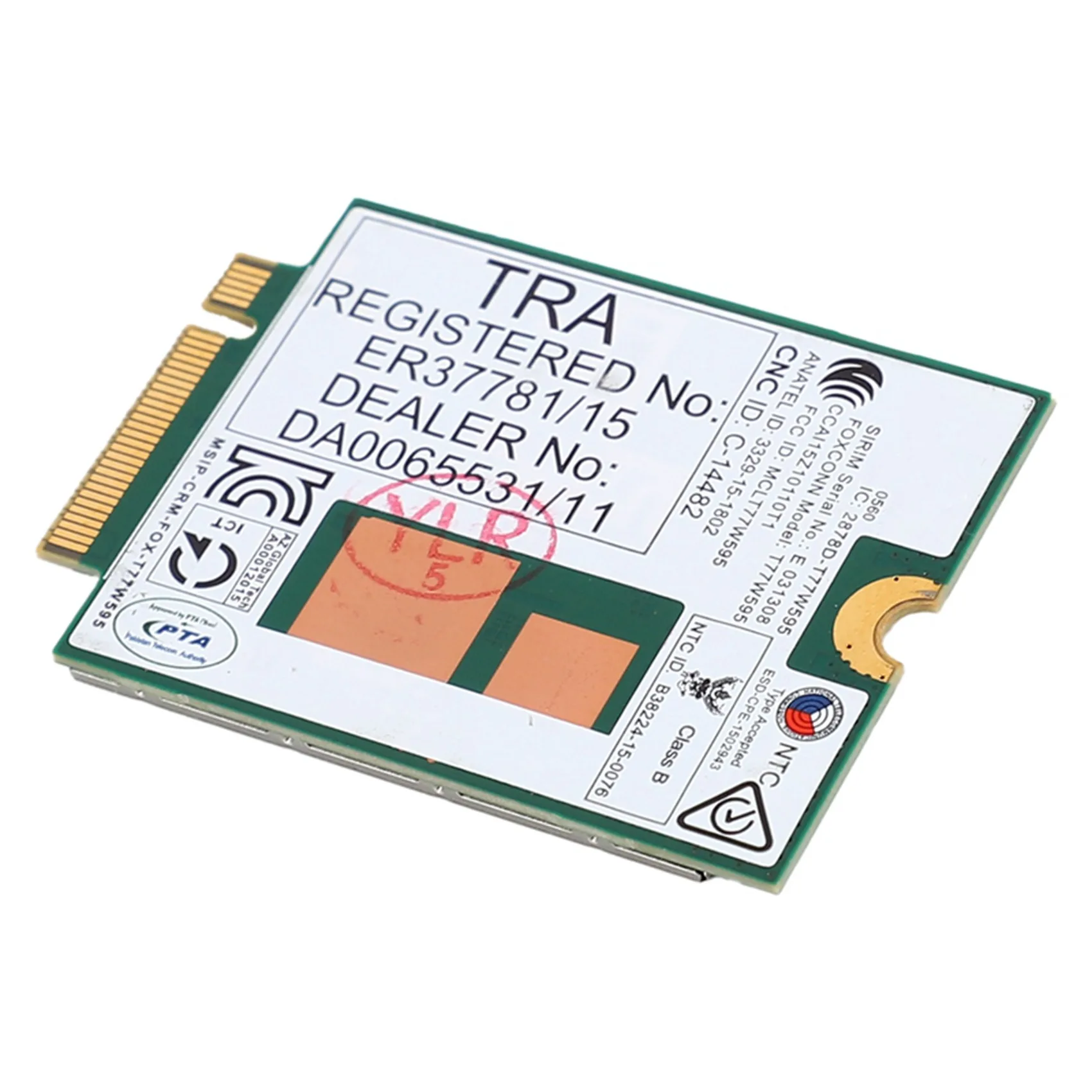 2X Lt4120 X5 LTE T77W595 796928-001 4G WWAN M.2 150Mbps LTE Modem For HP Elite X2 840 850 G3 640 650 645 G2 Green