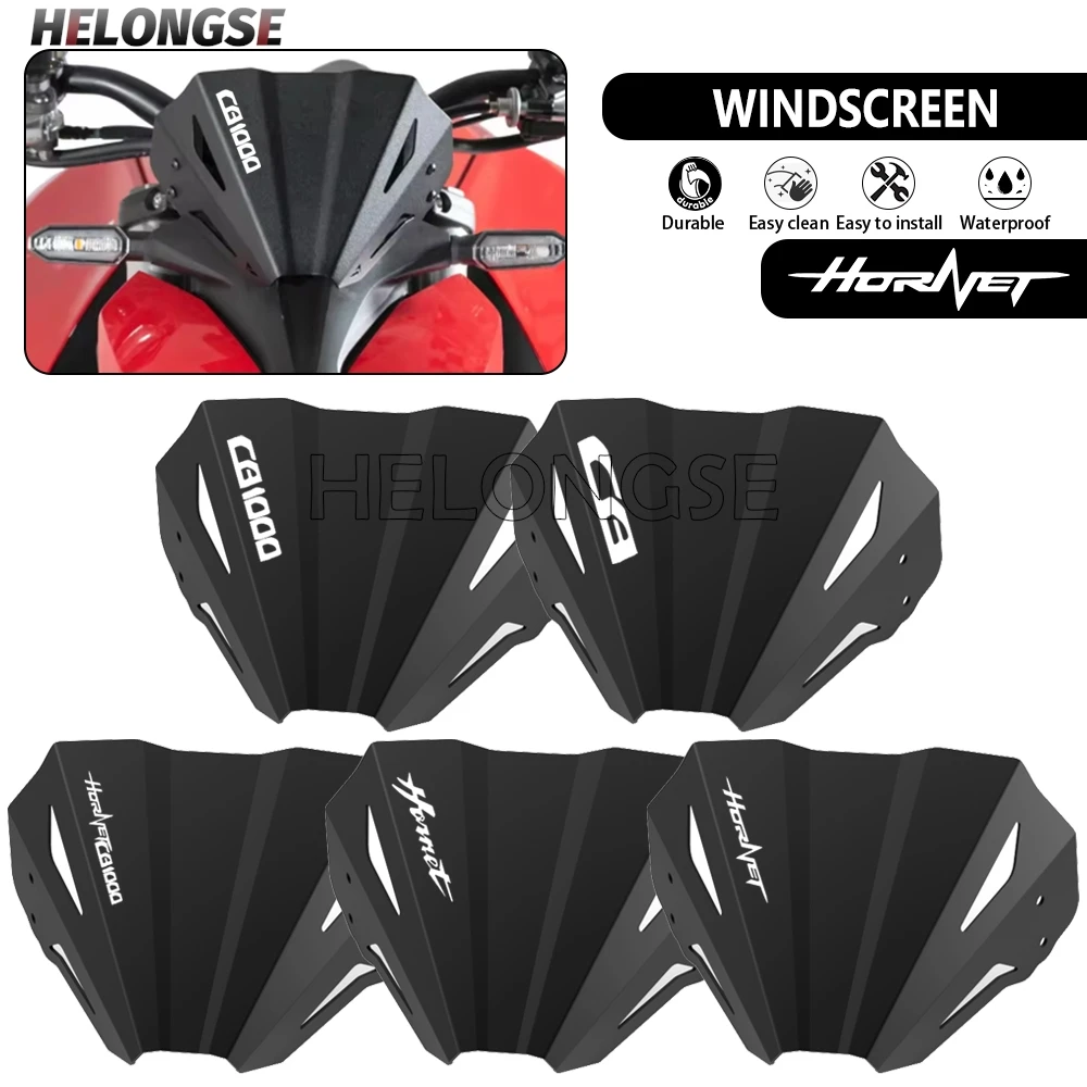 

2026 New Motorcycle Parts Windshield Sport Windscreen Visor Deflector For HONDA CB 1000 CB1000 Hornet 1000 SP 2024 2025 HELONGSE
