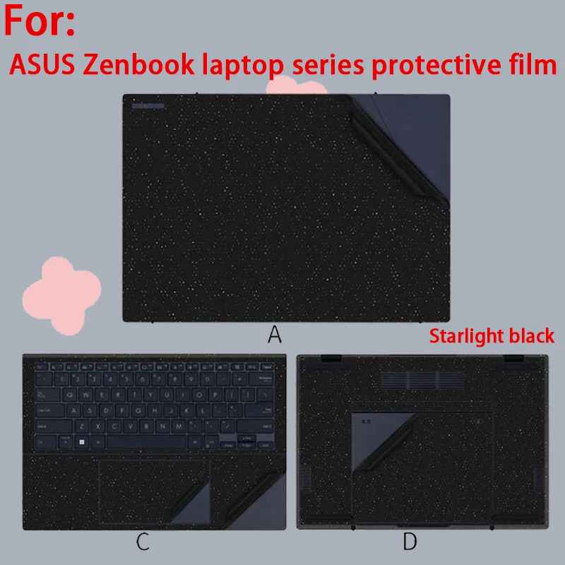 

For Asus Zenbook A14 UX3407notebook computer accessories 14X OLED protective film S13/S14 computer shell film Duo15 8406 sticker