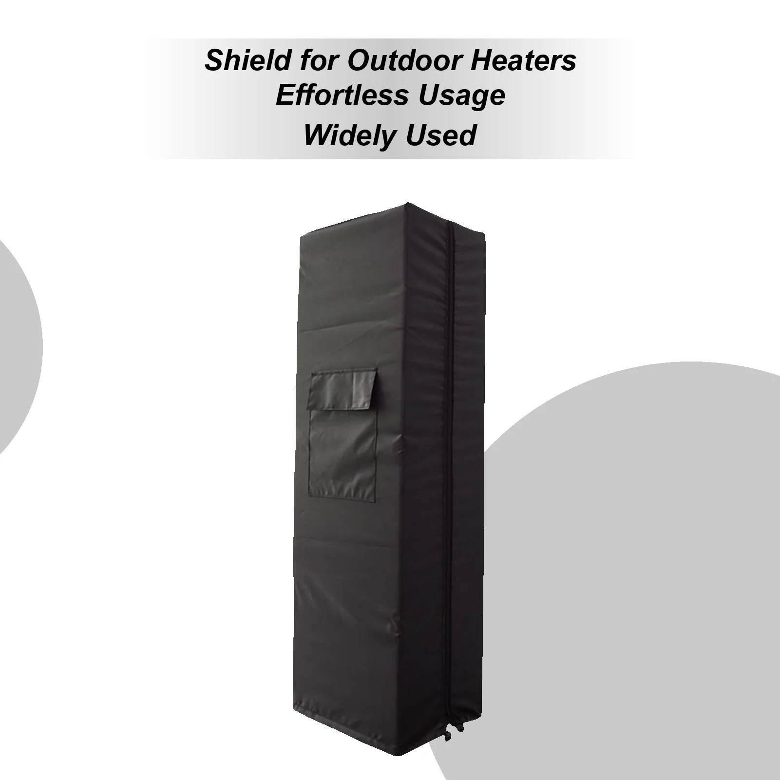 

Outdoor Heater Cover Guard Adjustable Screen Heavy-Duty Tower Heater Cover With Zipper For Outside Winter Home Air Conditioner