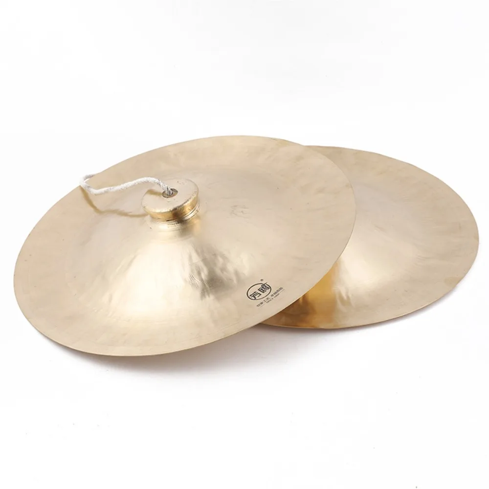30cm Brass Cymbal Lion Dance Accompaniment Large Gong Cymbals Stage Professional Performance Musical Percussion Instruments