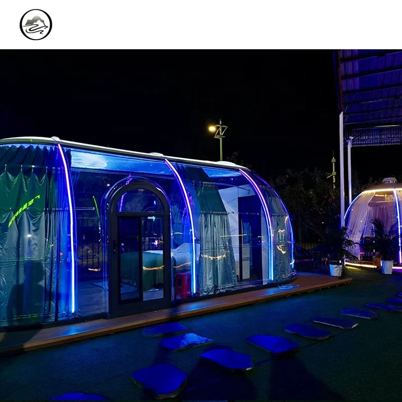 

Outdoor PC Bubble House Transparent House Igloo Tent Star Prefab Tiny Camping Dome House Glamping Geodesic Elliptical Dome Homes