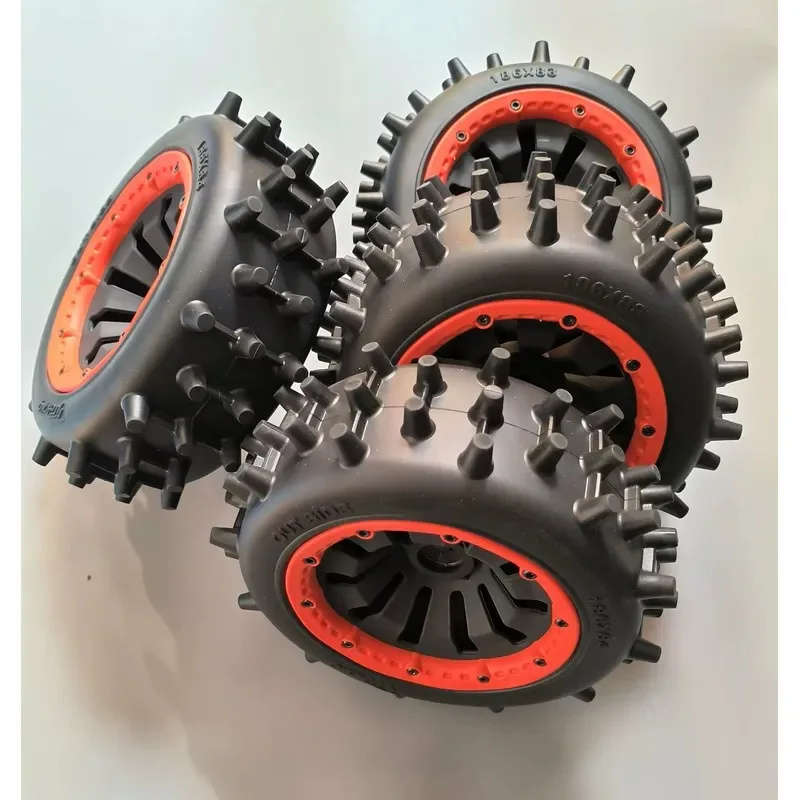 For New Front and Rear Nail Assembly with Metal Bonding Groove for HPI Baja 5B 5T RC Car Parts in Red Yellow and Black Colors