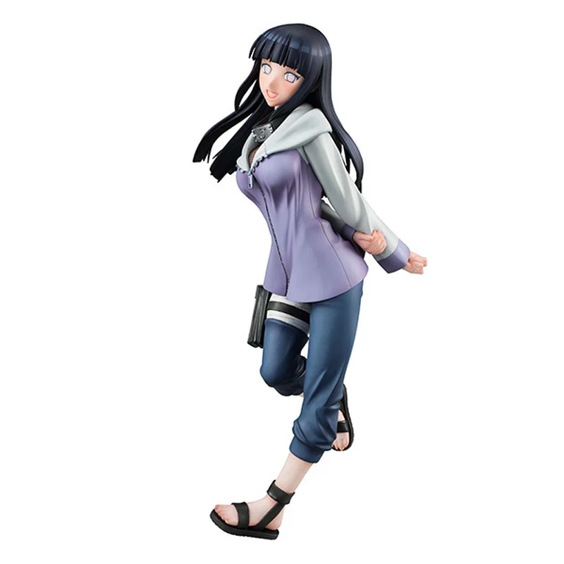 20Cm Anime Naruto Hyuga Hinata Shippuden Running Pvc Actiefiguurcollectie Standbeeld Model Speelgoed Pop Decoratie Cadeau