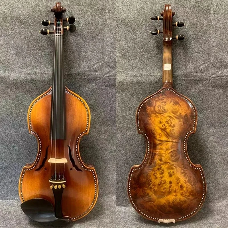 

Baroque style SONG master bird's eye maple wood 4/4 violin,inlay nice shell,mellow and elegant sound #15045