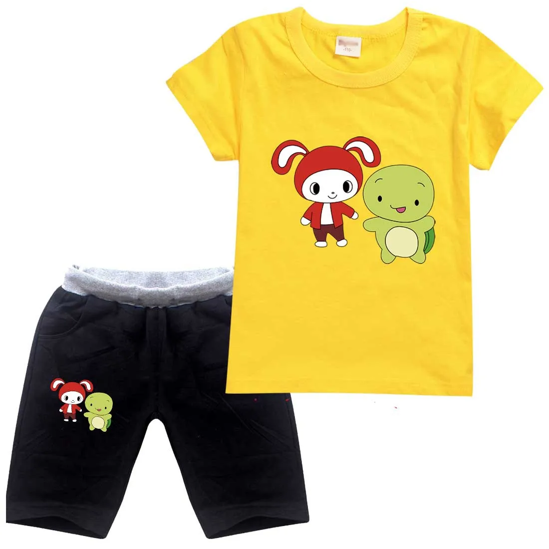 JJ Mikey Maizen Girls Boys Clothes Set Summer Kids Tshirt Pants Casual Sport Suits 2pcs Maizen JJ T-shirt Tracksuit Outfits