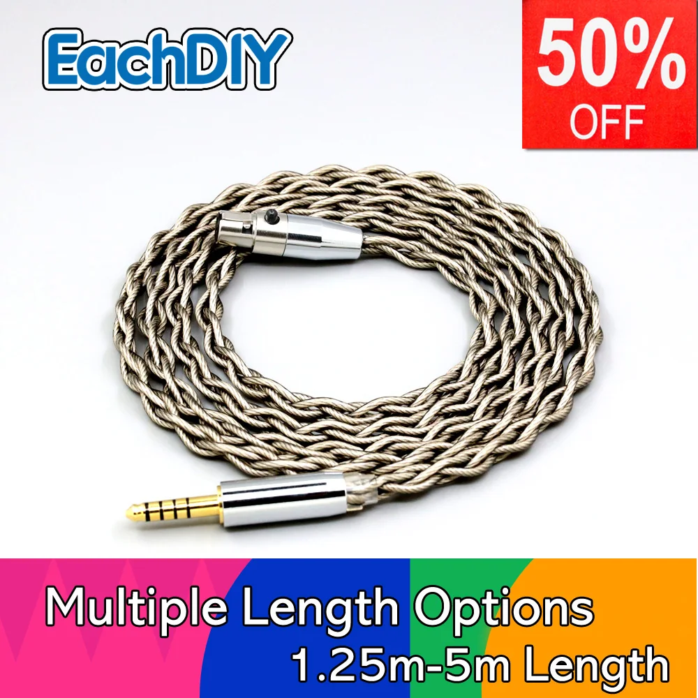 

99% Pure Silver + Graphene Silver Plated Shield Earphone Cable For AKG Q701 K702 K271 K272 K240 K141 K712 K181 K267 LN007959