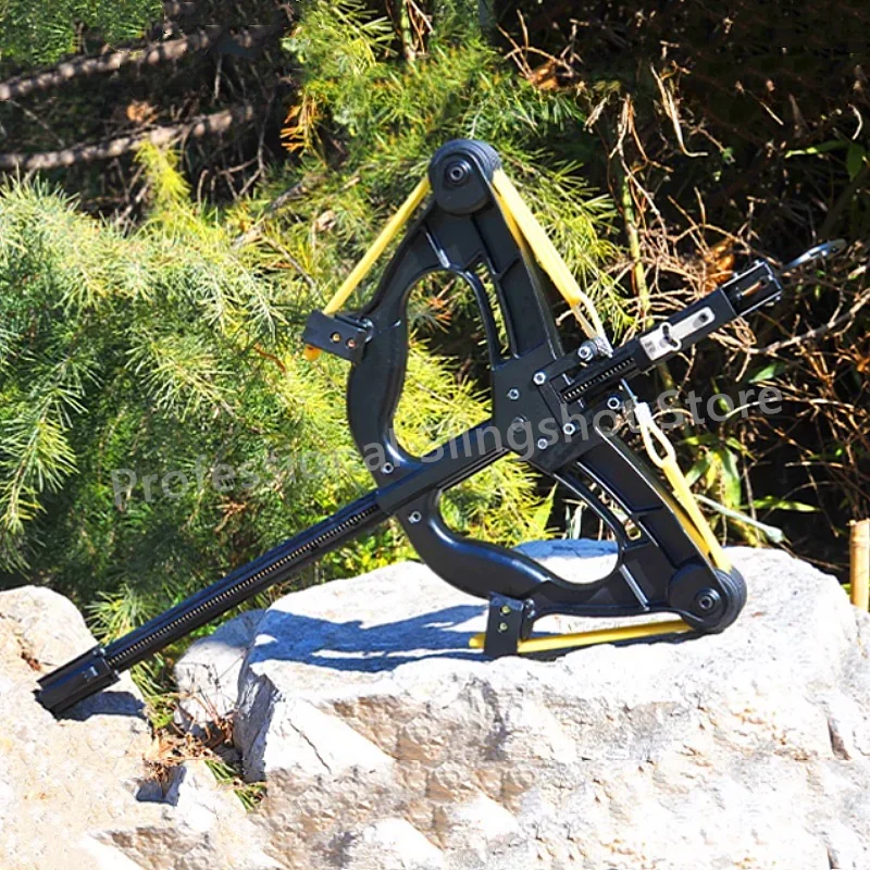 

Continuous shooting metal composite bow 60 pound steel ball aiming pulley bow professional outdoor hunting shooting slingshot