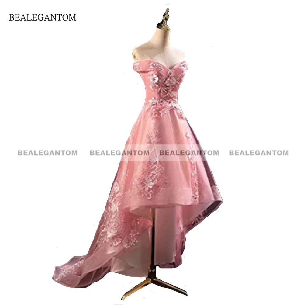 Bealegantom Prom Kleider Sexy Chiffon Lange Spitze Formales Abend Brautjungfer Party Kleider Robes De Soiree