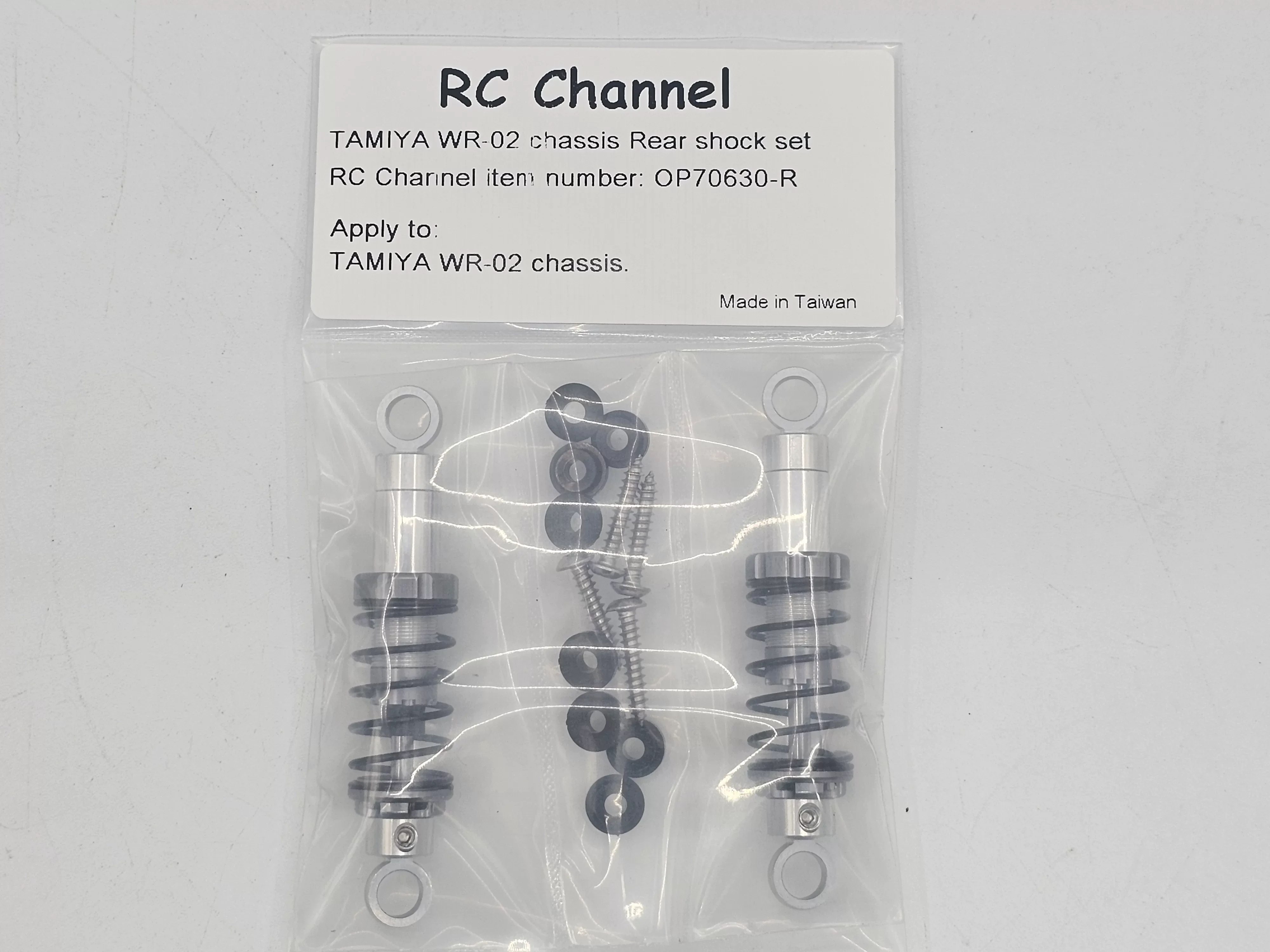 Tamiya WR02 Rear CVA Oil Shock Absorber Set 2PCS For 1/10 RC Wild Willy2 WR‑02CB Chassis Suspension Upgrade Parts