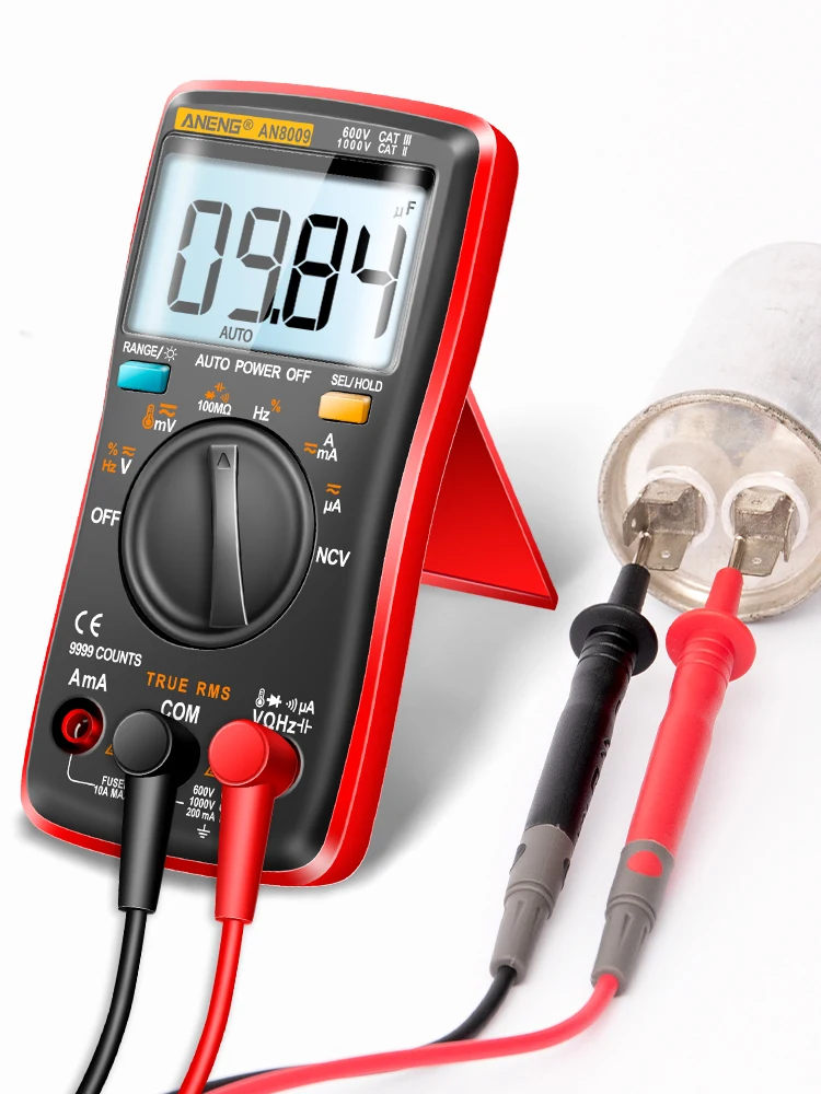Digitale Multimeter Transistor ANENG AN8009 Testers Condensator True-RMS Tester Automotive Elektrische Capaciteit Meter Temp Diode - afbeelding 2