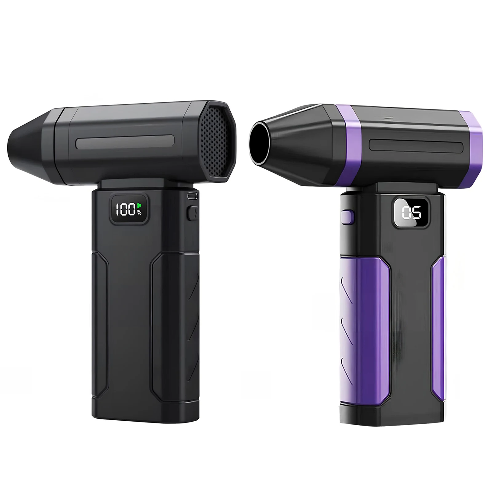Compressed Air Duster 5-Speed Handheld Portable Dust Blower Electric Dryer 6000mAh for Car Computer Home Office Dust Cleaning
