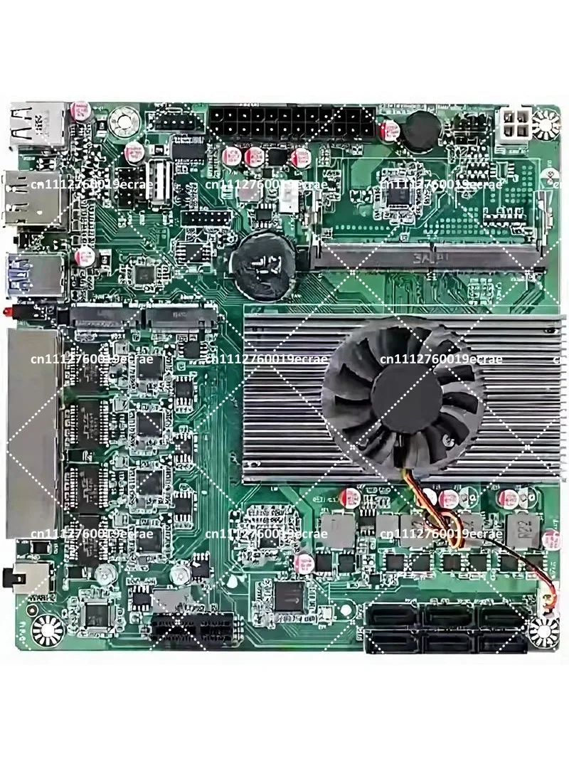 N5105 NAS Motherboard ITX Soft Router 4x 2.5G LAN Port 6x SATA 11th Gen Mini Computer Host
