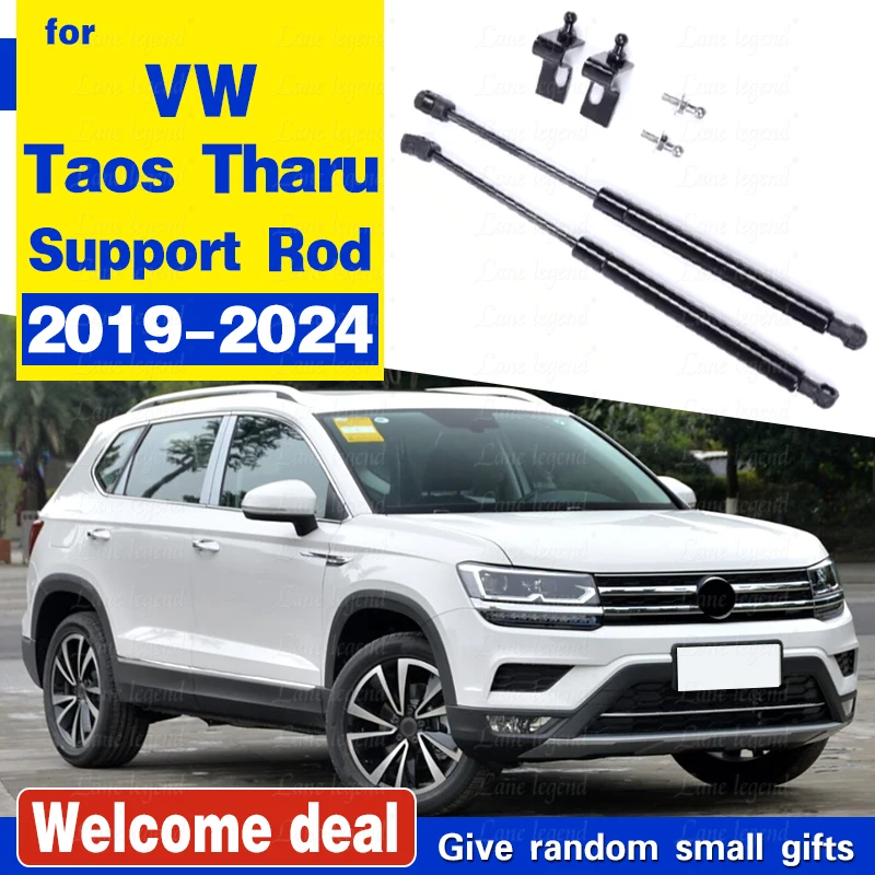 

Автомобильные стойки капота для VW Volkswagen Taos Tharu 2019-2021 2022 2023 2024, газовый амортизатор, пружина, буфер, подъемная опора, аксессуары