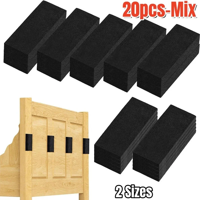 20-teiliges Set EVA-Schaumstoff Doppelseitige Klebende Wandschutzpads Geeignet für Stoßdämpfung bei Sofa, Bank und Wand Anti-Vibrations-Pads