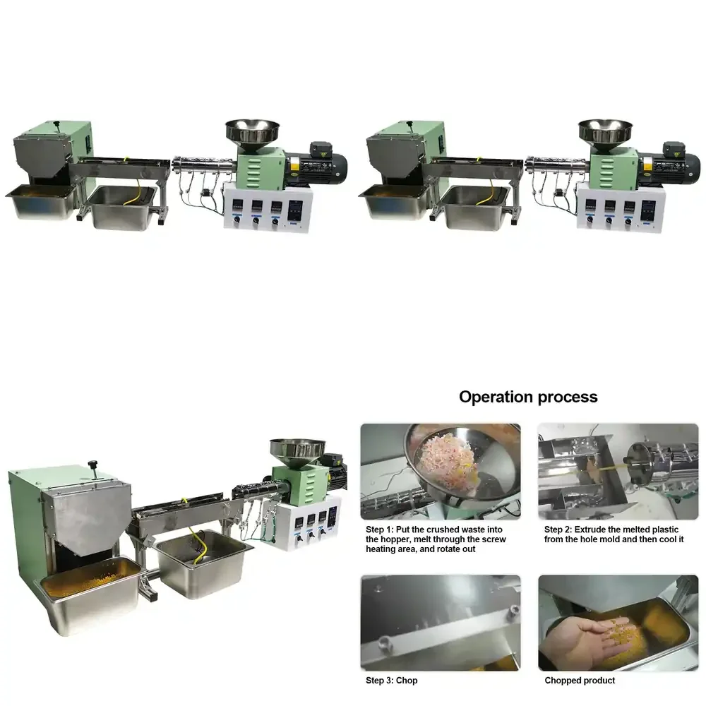 Mini conical twin-screw granulation production line
