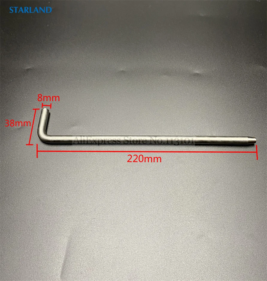 مكبس براغي من الفولاذ المقاوم للصدأ ، عمود تثبيت ، آلة صنع الآيس كريم ، ماكينات تقديم لينة ، قطع غيار بديلة ، طول ؛ ، YKF ، 1