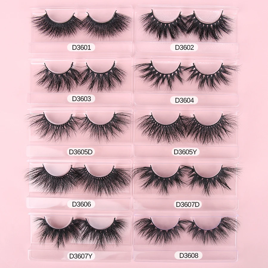 

30/40/50 Pairs 25mm 3D Faux Mink Lashes Bulk No Box Wispy Natural Mink Lashes Pack Short Wholesales False Eyelashes Makeup Tool