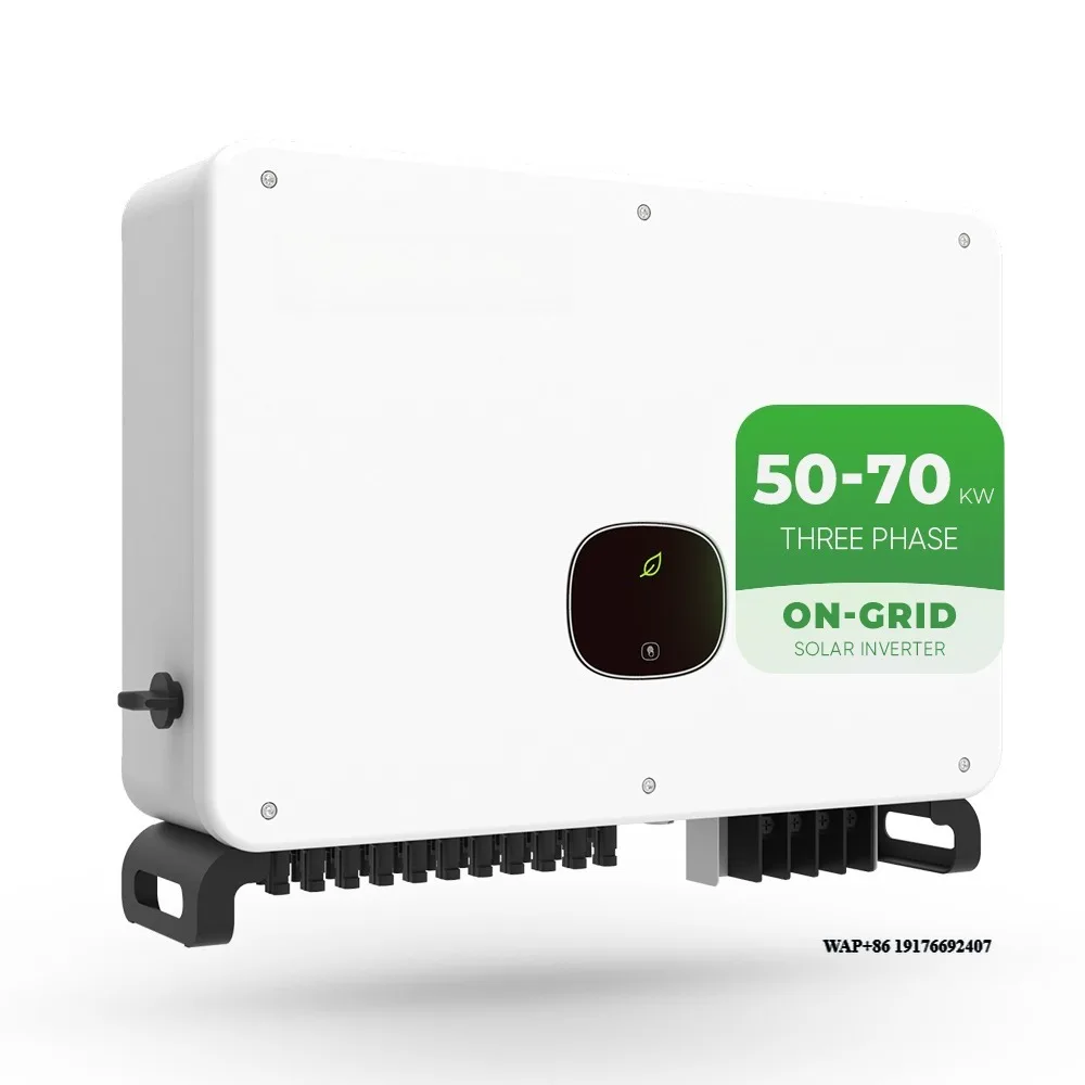 

IP65 Three Phase Hybrid Inverter 50Kw 55Kw 60Kw 70Kw on Grid Solar Power Inverter With Mppt Function
