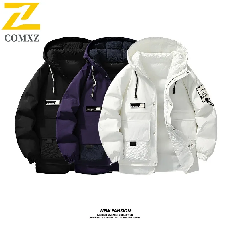 COMXZ الرجال الخبز سترة 2025 جديد كل مباراة التزلج رحلة مقاوم للماء ركوب الدراجات وسادة مبطنة المألوف تسلق الصخور جواكت شتوية