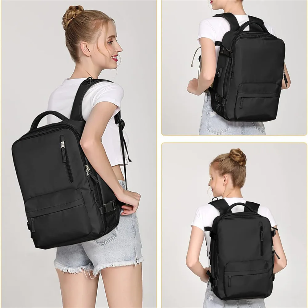 

40L Business Travel Backpack - USB Charging Port, Spacious Carry-On Bag for Laptop (15.6"), Weekend & Commute