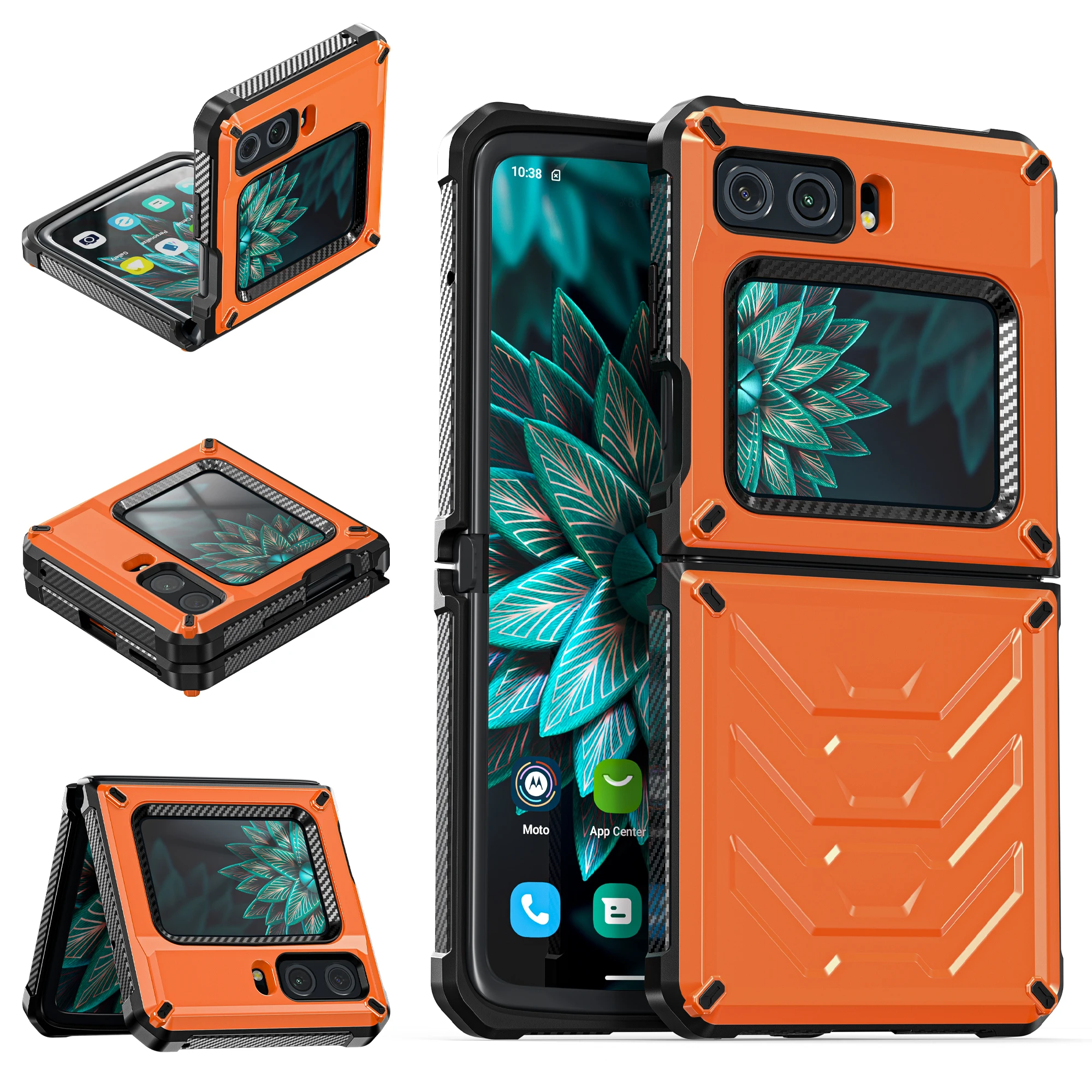 Fold Hinge Armor Case For Moto Razr 2022 Hard PC Shockproof Cover for MOTOROLA MOTO RAZR 2022 Full-Body Dual Layer Coque