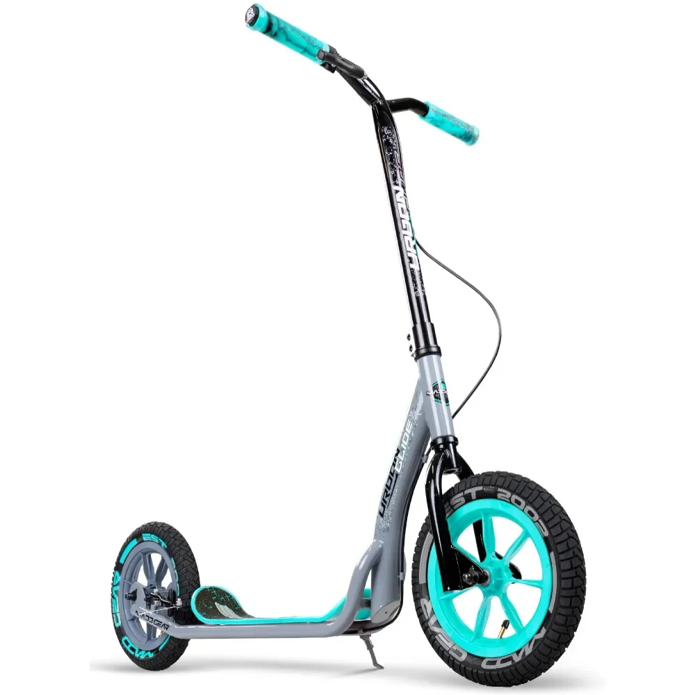 

2024 Madd Gear Urban Glide Commuter Kick Scooter for Adults and Teens with Large Smooth Rolling Rubber Tires.