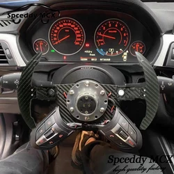 Car Steering Wheel Mangnetic Shift Paddle Extension Real Carbon Fiber Holder For BMW 3Series F35 F80 F10 F16 F25 F30 M3 M5 X6 X3