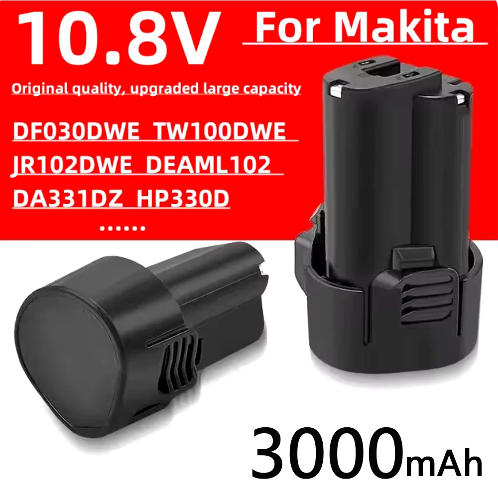 

Li-ion Battery 10.8V 3000mAh Real capacity For Makita BL1013 BL1014 BL 1013 BL 1014 LCT203W 194550-6 194551-4 195332-9 DF030D