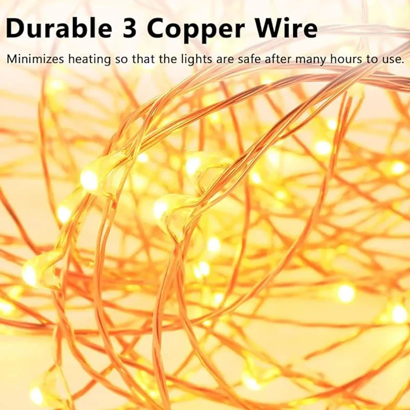 Fairy Light String LED Copper Wire String Light 2/3/5/10M Battery Powered Waterproof Lamp For Home Garden Party Wedding Decor