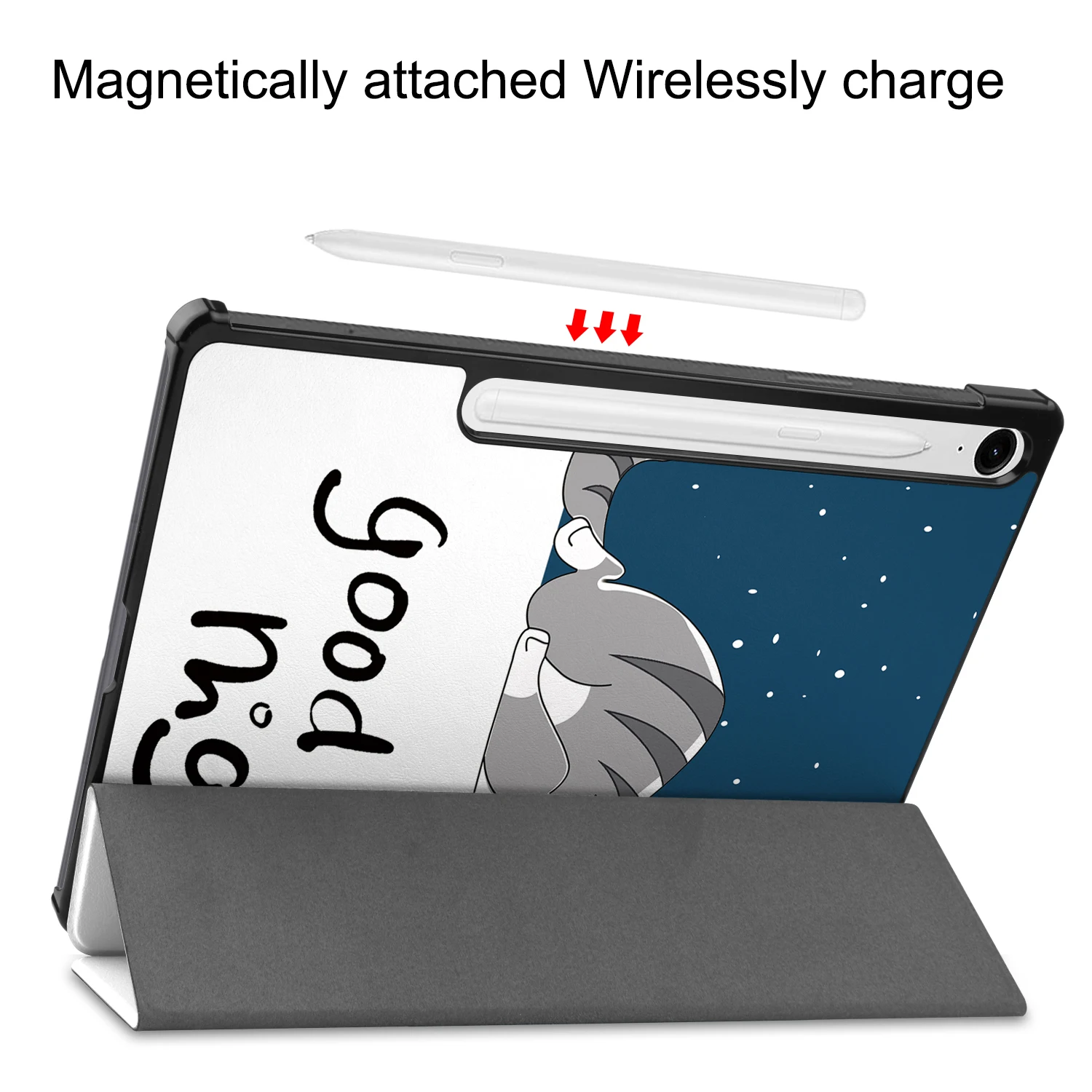 

For New Samsung Galaxy Tab S10 Lite 2025 10.9" SM-X400 SM-X406B PU Leather Tri-Folding Magnetic Tablet Protective Case