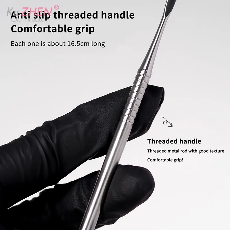 مسمار الفن نحت قضيب برأسين مسمار نحت قضيب تمديد إزالة الصمغ عصا هلام إزالة ملعقة مسمار البولندية غمس إزالة