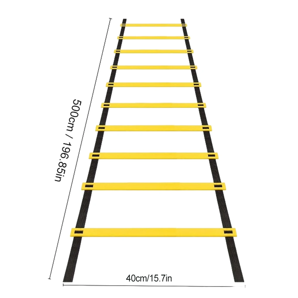سلم خفة الحركة مع حقيبة حمل، سلالم سرعة، معدات تدريبات احترافية للاستخدام في المتجر، مستلزمات 7 أمتار