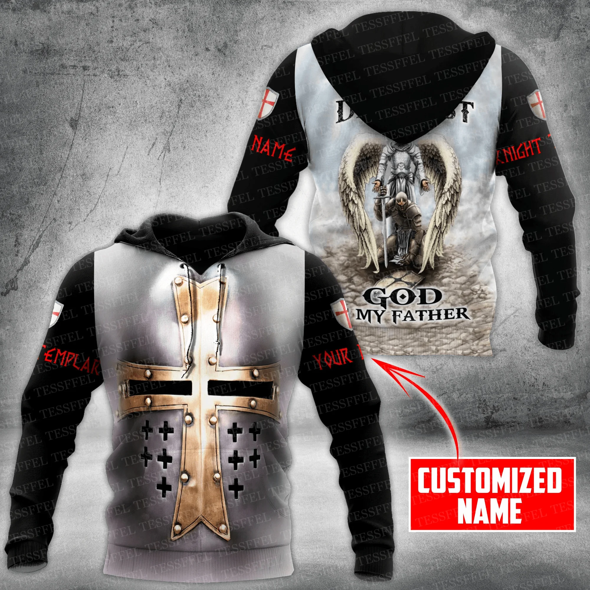 

Custom Name Cosplay Knight Templar Lion Armor God Guard Pullover Vintage Retro Funny Harajuku Tracksuit 3DPrint Jacket Hoodies A