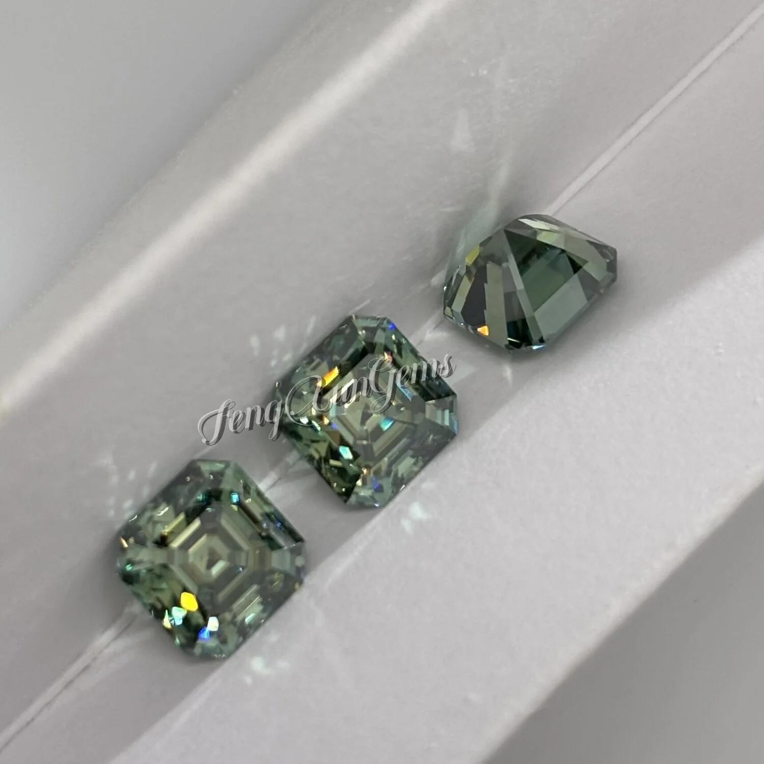 0.5~5ct Shining Moissanite Stones Pear Heart Round Yellow Green Lab Grown diamond VVS1 Clarity With GRA Certificate For Inlay