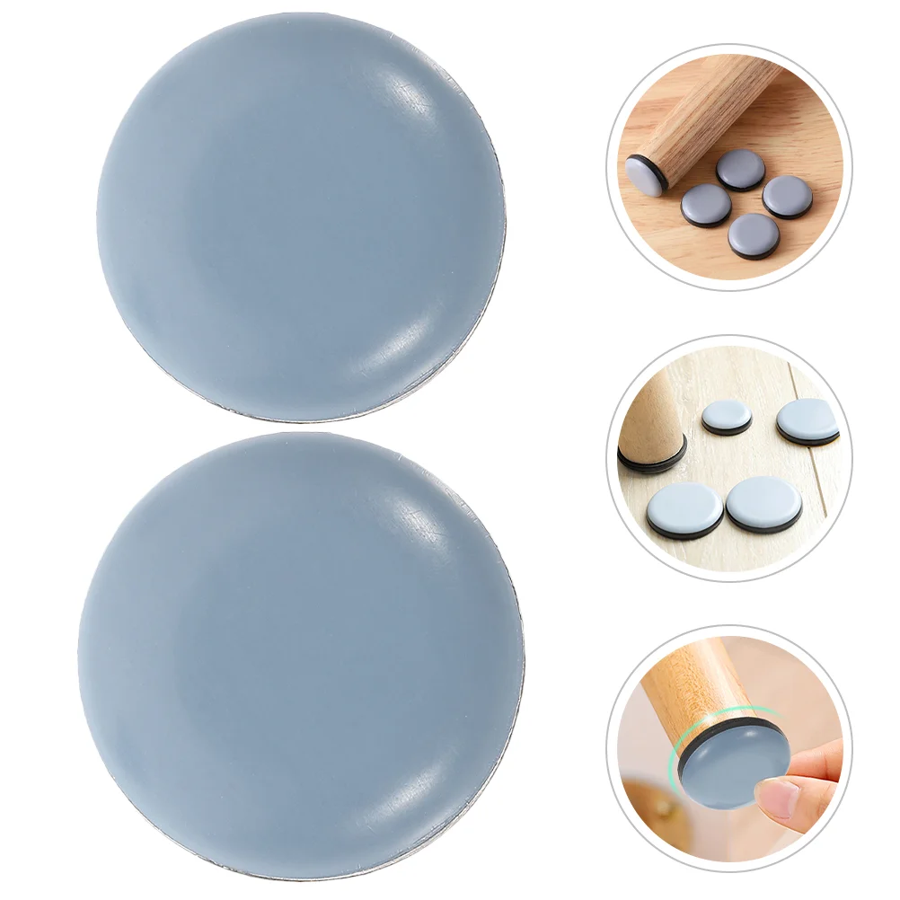 20 Pcs Self-adhesive Fixation Carpet Sliders for Furniture Round Area Rug Chair Carpeted Floors Moving Gliders Felt Pad Glides