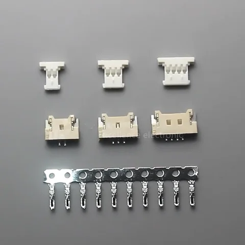 10 세트 MX1.25 51146 커넥터 1.25mm 초박형 SMD 수평 소켓 + 하우징 + 터미널 2P 3P 4P 5P 6P