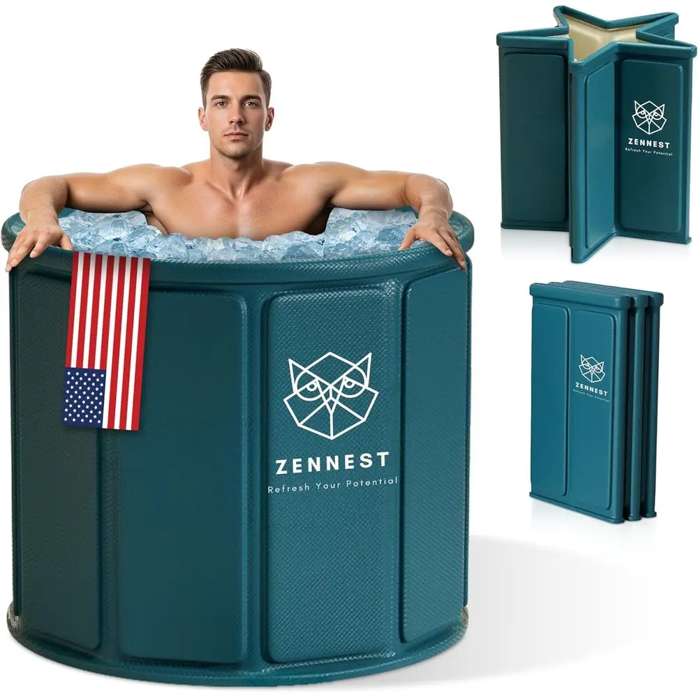 

Складная изолированная портативная ванна на 105 галлонов для взрослых с функцией плавательного бассейна