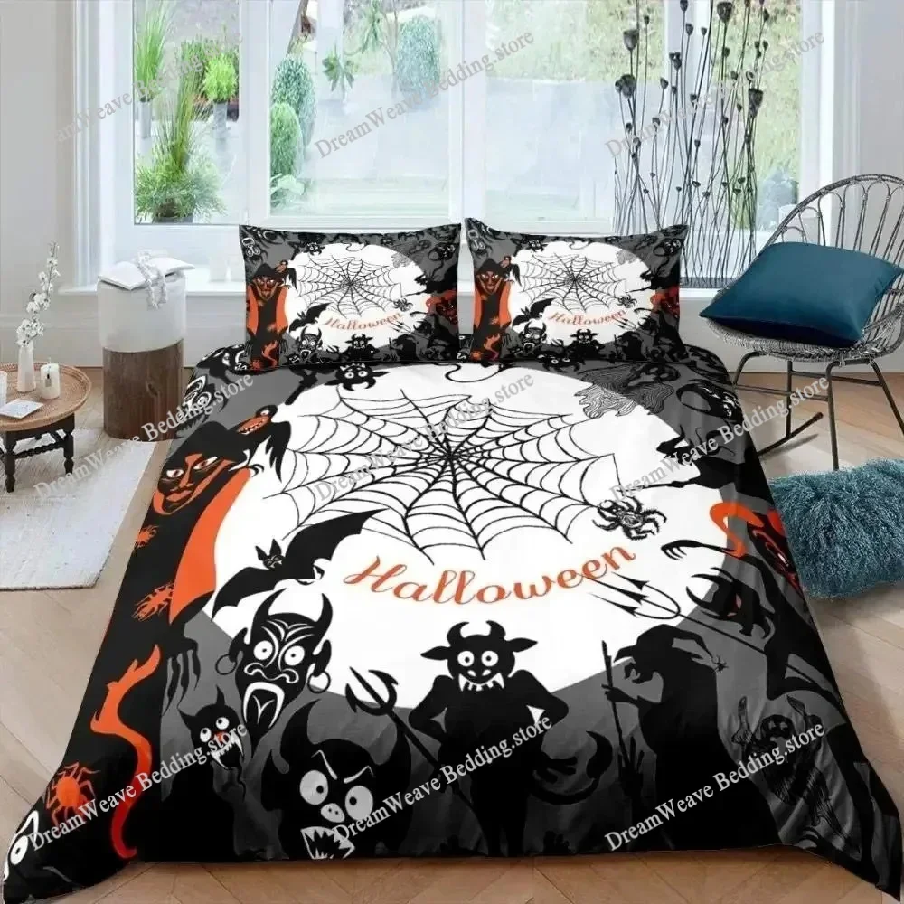 3D Print Duvet Cover Halloween Flying Vampire Pattern Quilt Covers For Children Single Twin Queen King Bedding Set Home Textile