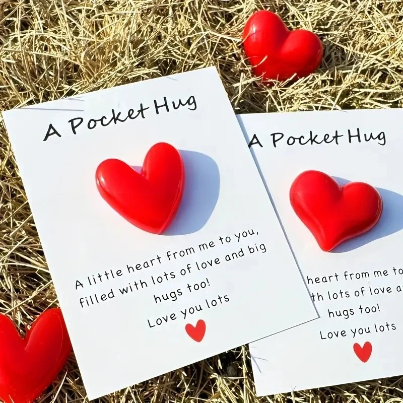 

Pocket Hug Token - Heartwarming Love Keepsake Gift, Mini Encouragement Charm for Long Distance Relationships