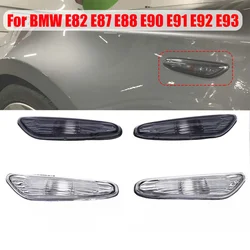 For BMW E90 E91 E92 E93 3 Series 2006-2011 2x Smoke/Clear Left+Right Turn Signal Indicator Lamp Side Marker Light Cover No Bulb