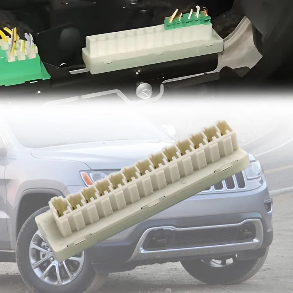 

68140647AA Car Block Fuse Connector For Chrysler 200 300 Pacifica Voyager Jeep Grand Cherokee Wrangler Dodge Challenger Ram 1500