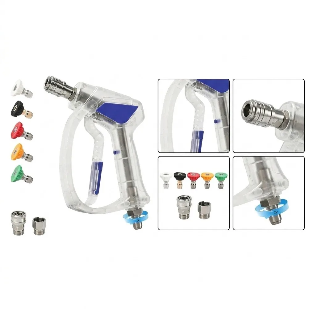 Car Wash Water Cleaner for Pressure Washer 5000 PSI with Quick Connect Feature 360 Swivel and Five Adjustable Spray Patterns