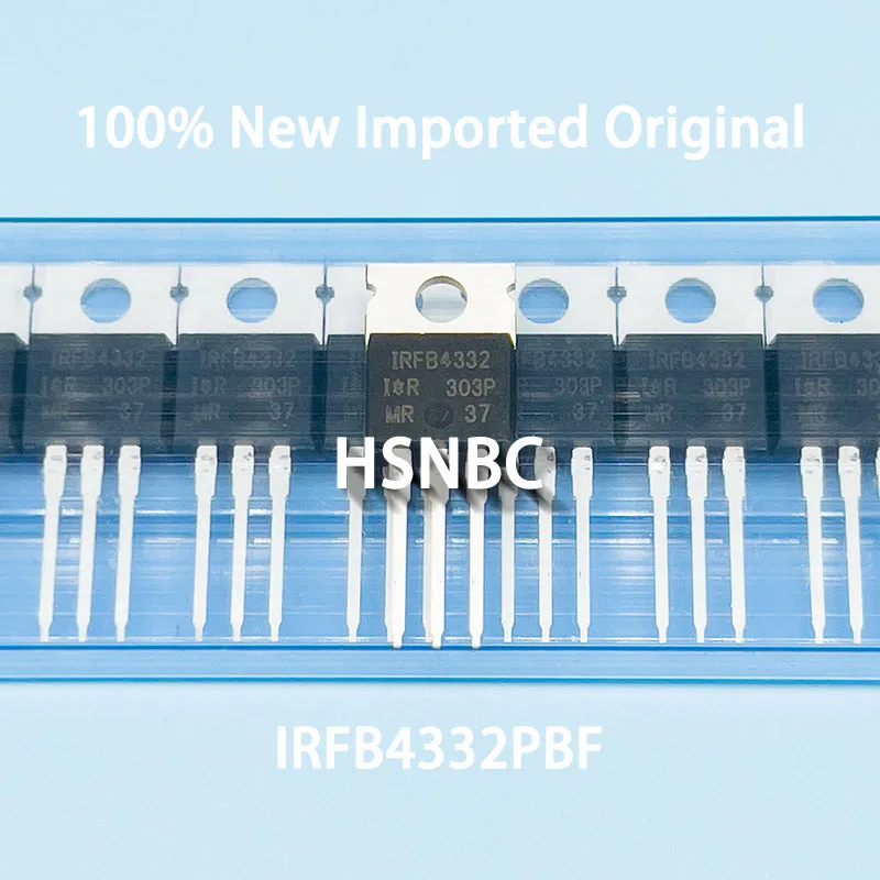 

10Pcs/Lot IRFB4332 IRFB4332PBF TO-220 60A 250V MOSFET N-channel Power Transistor 100% New Imported Original