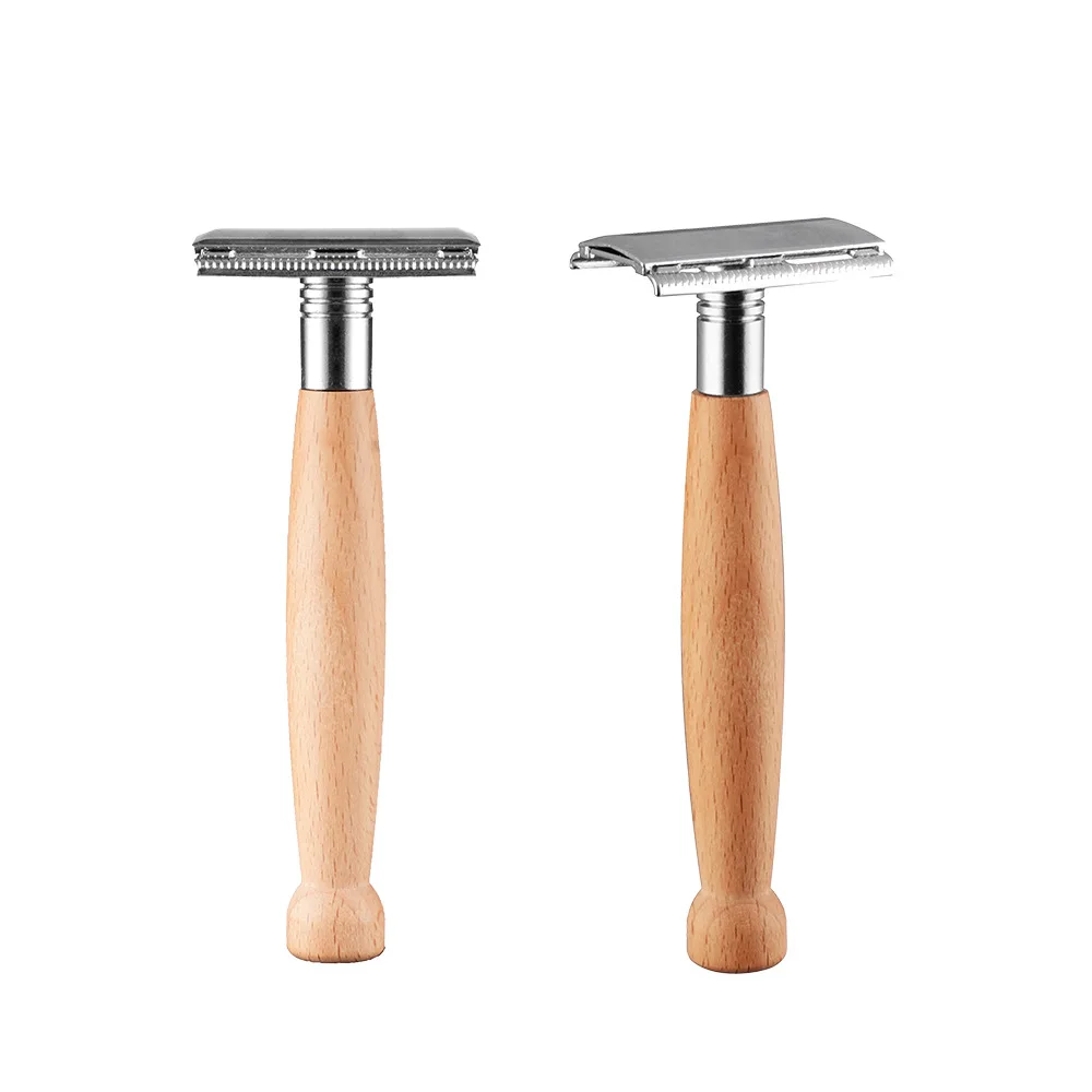 high quality replaceable safety razors razors wood razorWith 10 blades