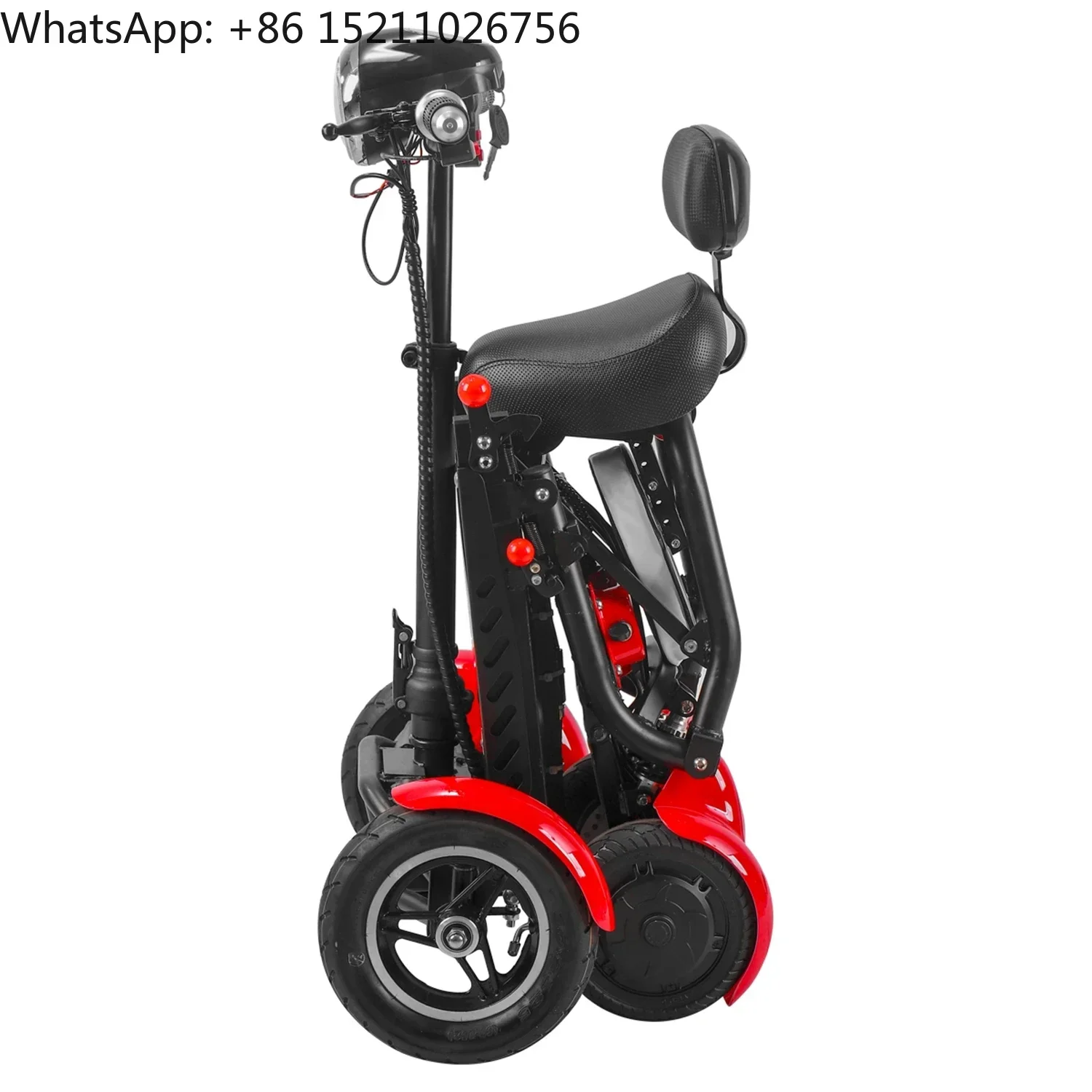 foldable and affordable adult mobility quadricycle scooters for elderly perfect travel transformer 4 wheel electric  scooter